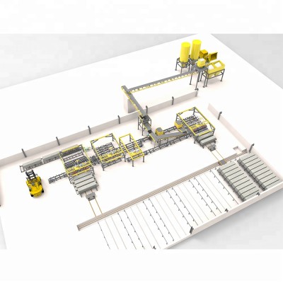 precast concrete lightweight wall panel roll forming production line