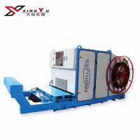 Concrete roof slab extruder machine pre-stressing